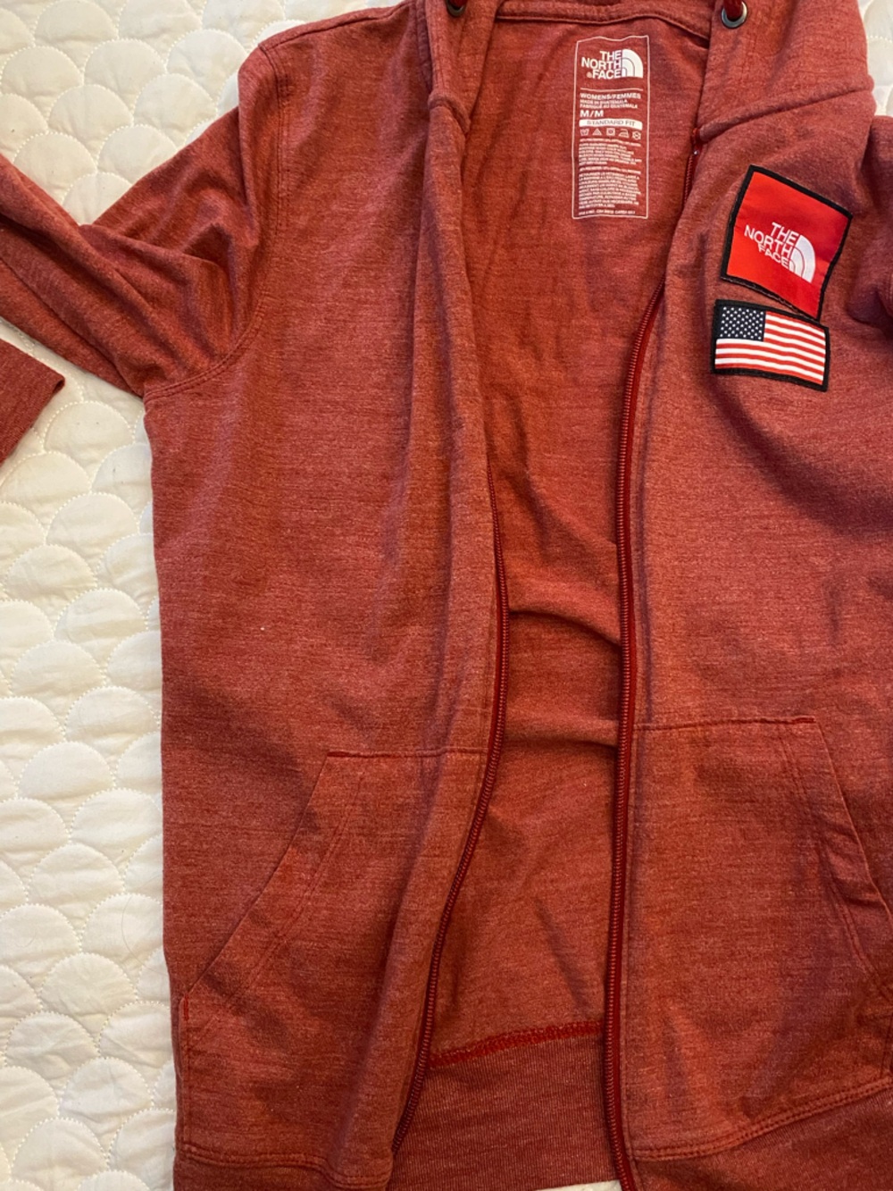 The North Face Americana Tri-Blend Full Zip Hoodie Medium - Picture 8 of 8